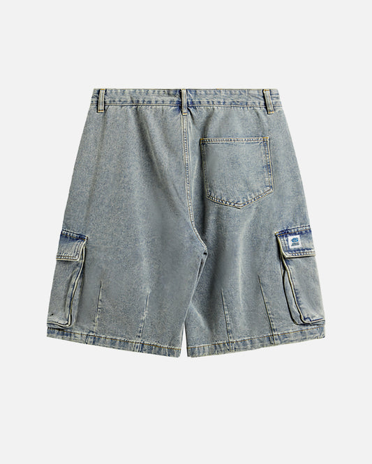 Denim Cargo Shorts