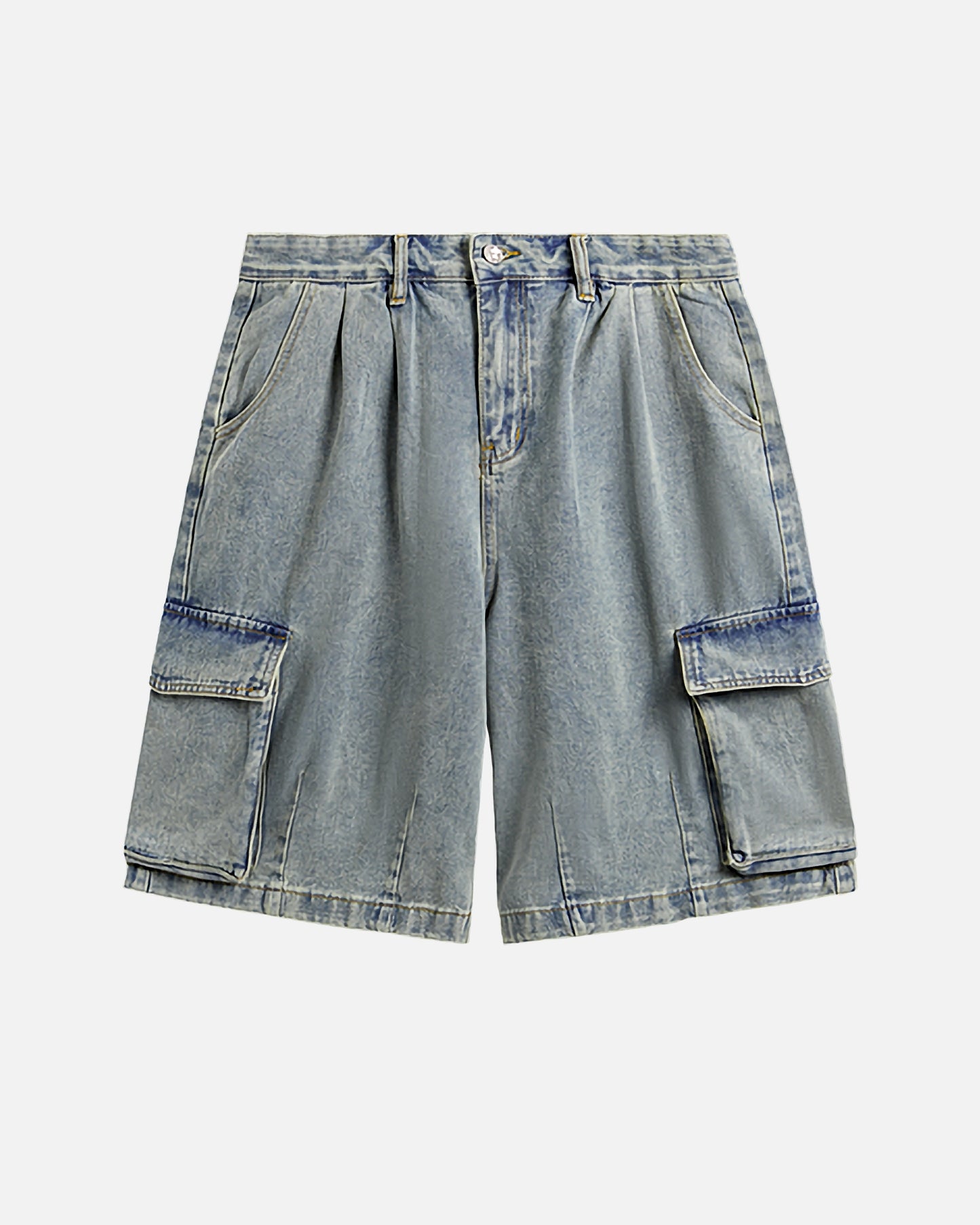 Denim Cargo Shorts