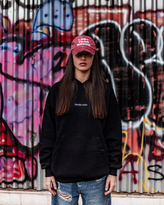 "Last Year Broke" Distressed Cap