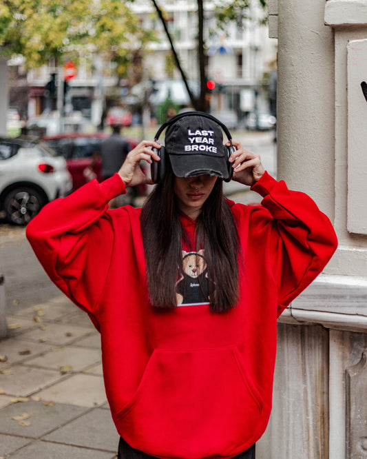 "Last Year Broke" Distressed Cap