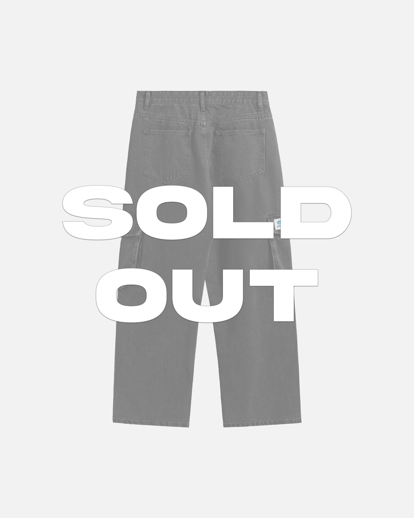 Denim Baggy Cargo Pants